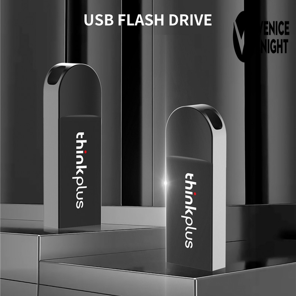 (SF) Lenovo Thinkplus Flashdisk USB 2.0 8 / 16 / 32 / 64G Portable Plug &amp; Play Bahan Logam