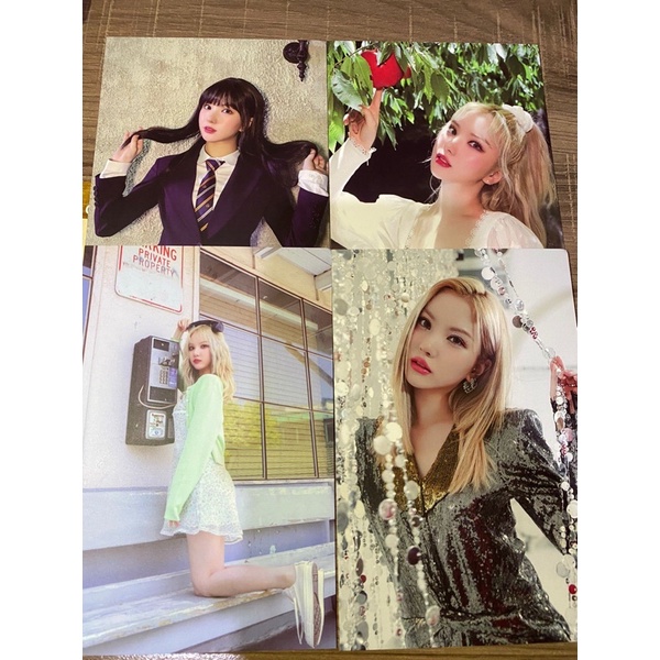 GFRIEND VIVIZ EUNHA POSTCARD SOTS || SINB UMJI BEAM OF PRISM BOP PHOTOCARD OFFICIAL GFRIEND POB MMT 