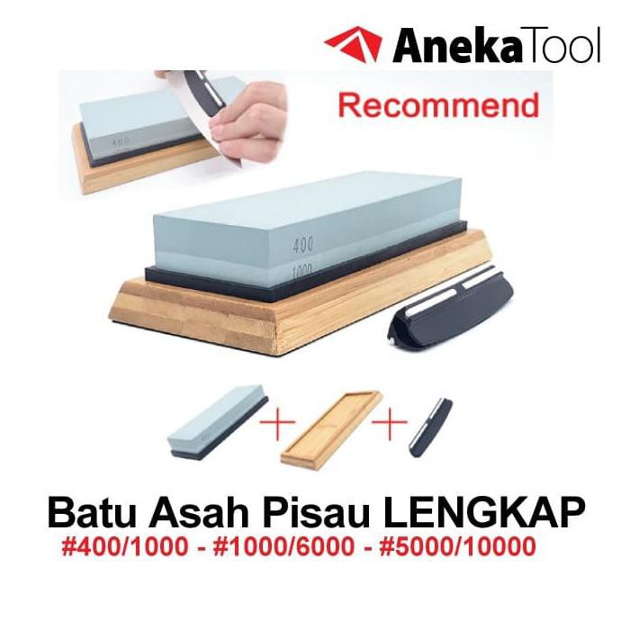 At Batu Asah #400 1000 5000 10000 Pengasah Pisau Natural Whetstone - 5000 10000