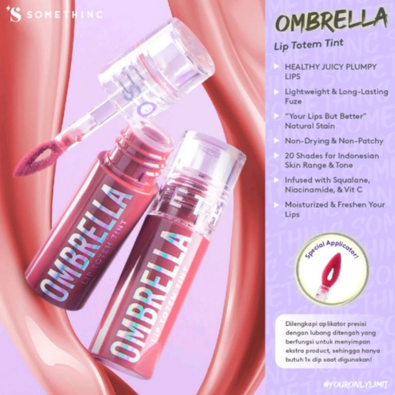 SOMETHINC OMBRELLA Lip Totem Tint - Lip Tint Melembapkan dan Membuat Bibir Sehat