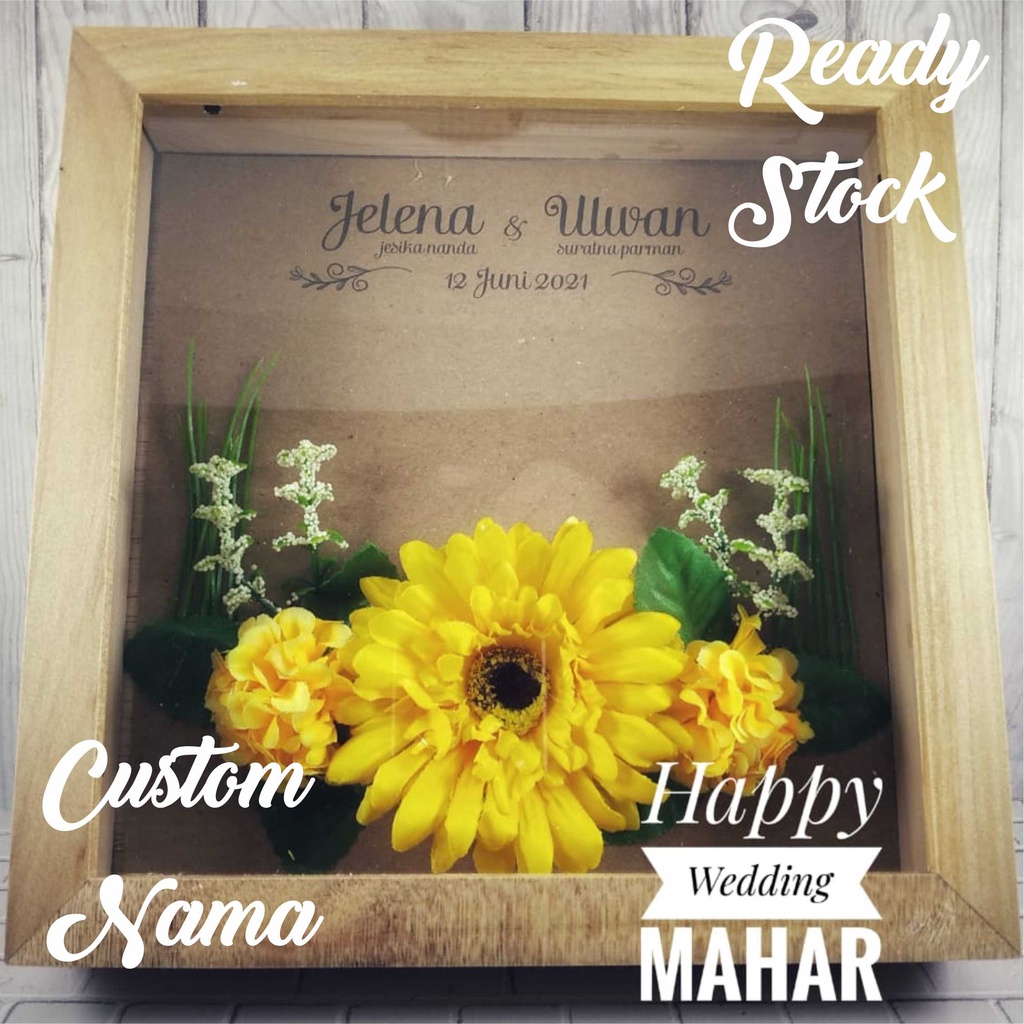 Pigura mahar pernikahan / tempat mas kawin /  mahar uang