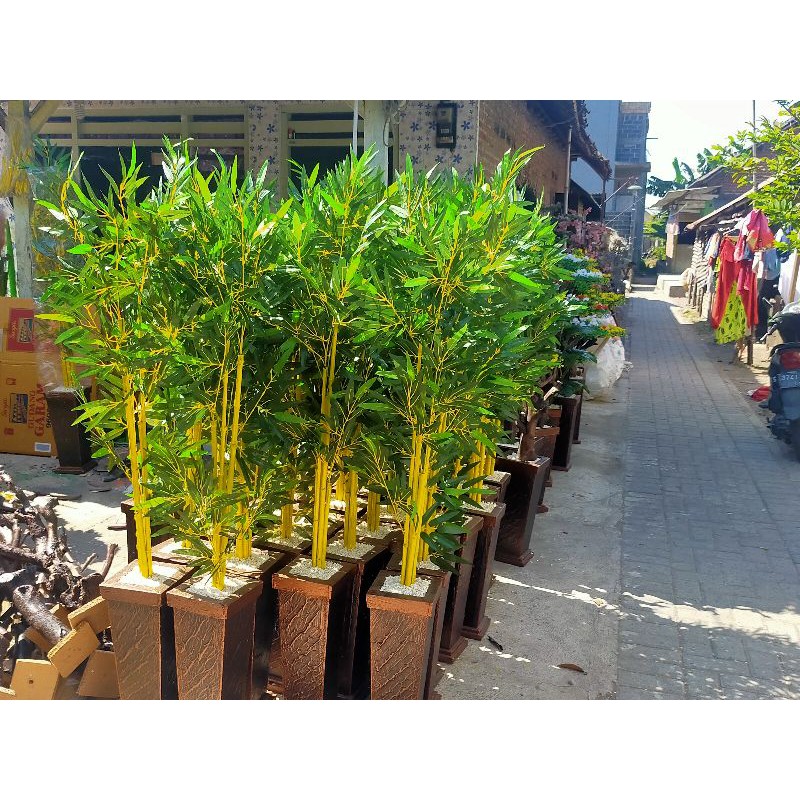 Bunga Artificial || Bambu Kuning