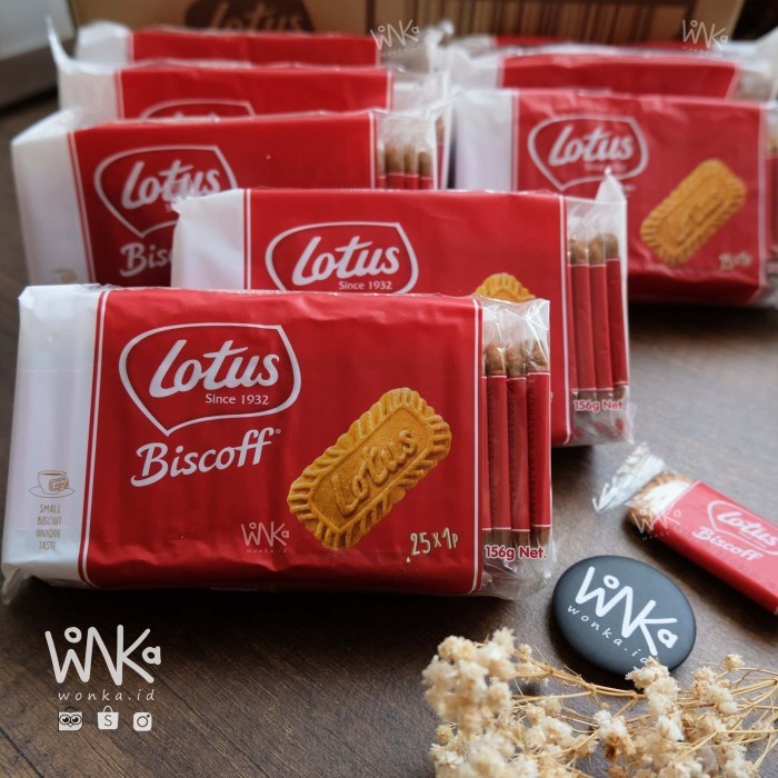 Lotus Biscoff Individual Pack 25 - Biskuit Speculoos Caramel Cookies