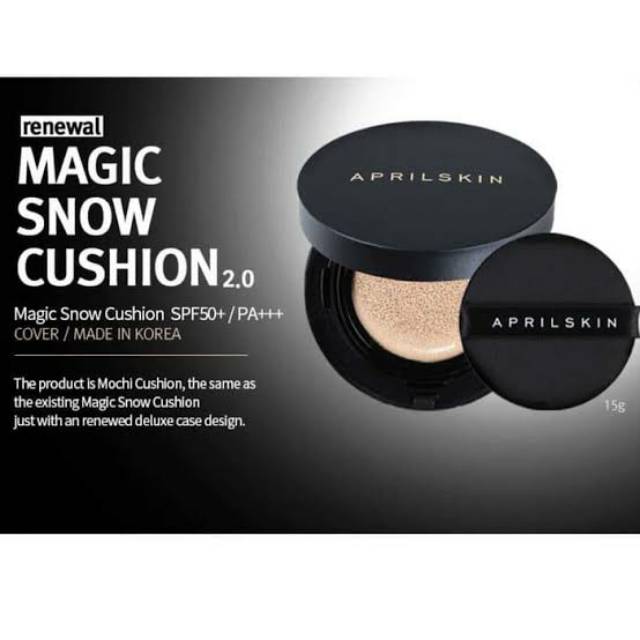 Aprilskin Black Magic Snow Cushion Black ori Korea