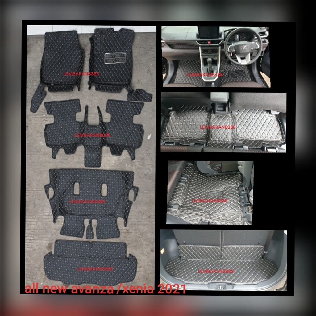 Karpet 7D Avanza Xenia Leather Luxury 3 Baris + Bagasi