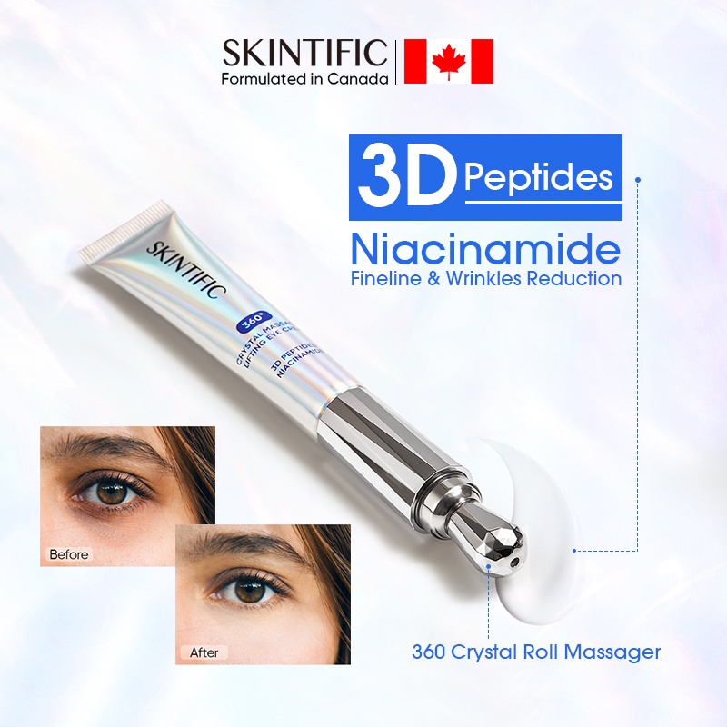 Skintific 360 Crystal Massager Lifting Eye Cream 20gr | Cream Mata