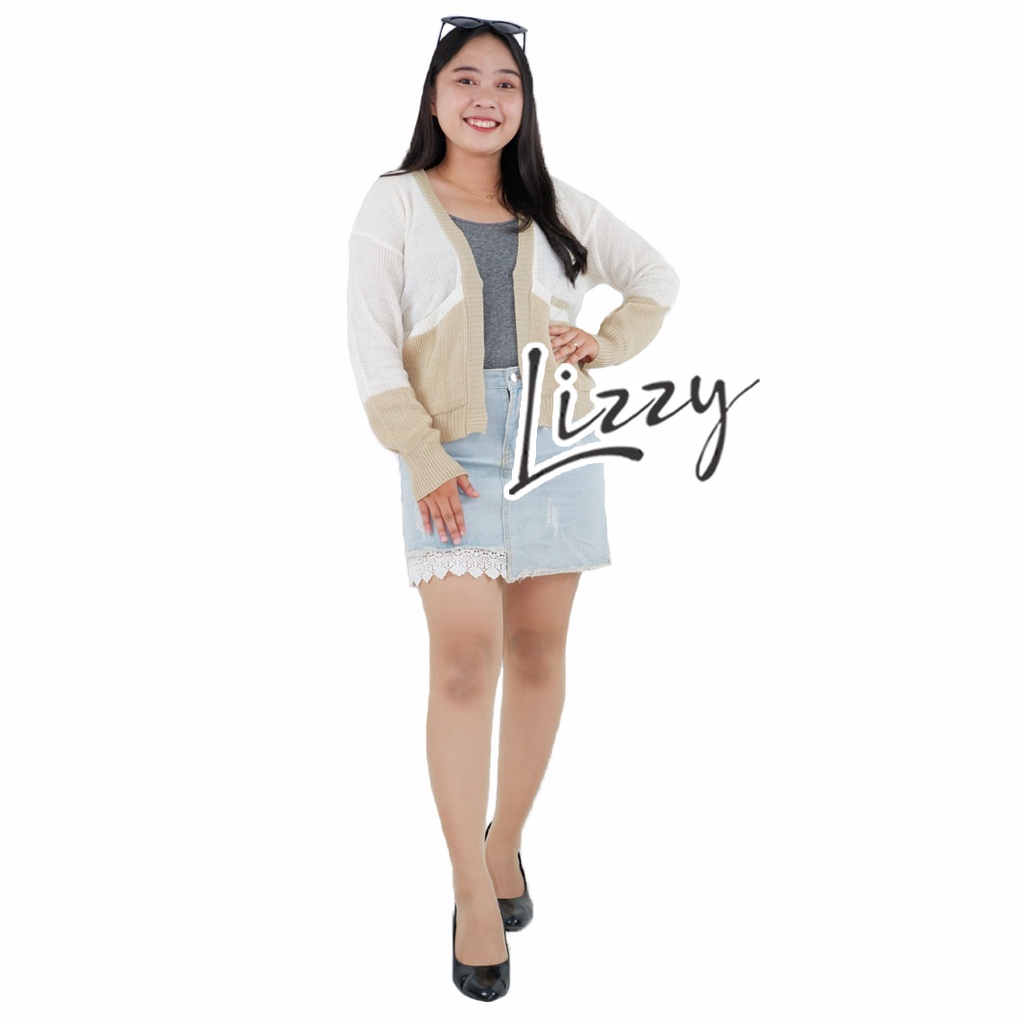 Lizzy - MANDA OUTER CARDI TWO TONE