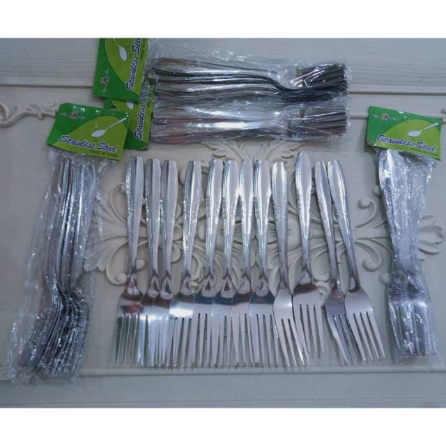 murah!!!garpu stainless serbaguna/garpu makan /garpu/garpu stainless 1lusin