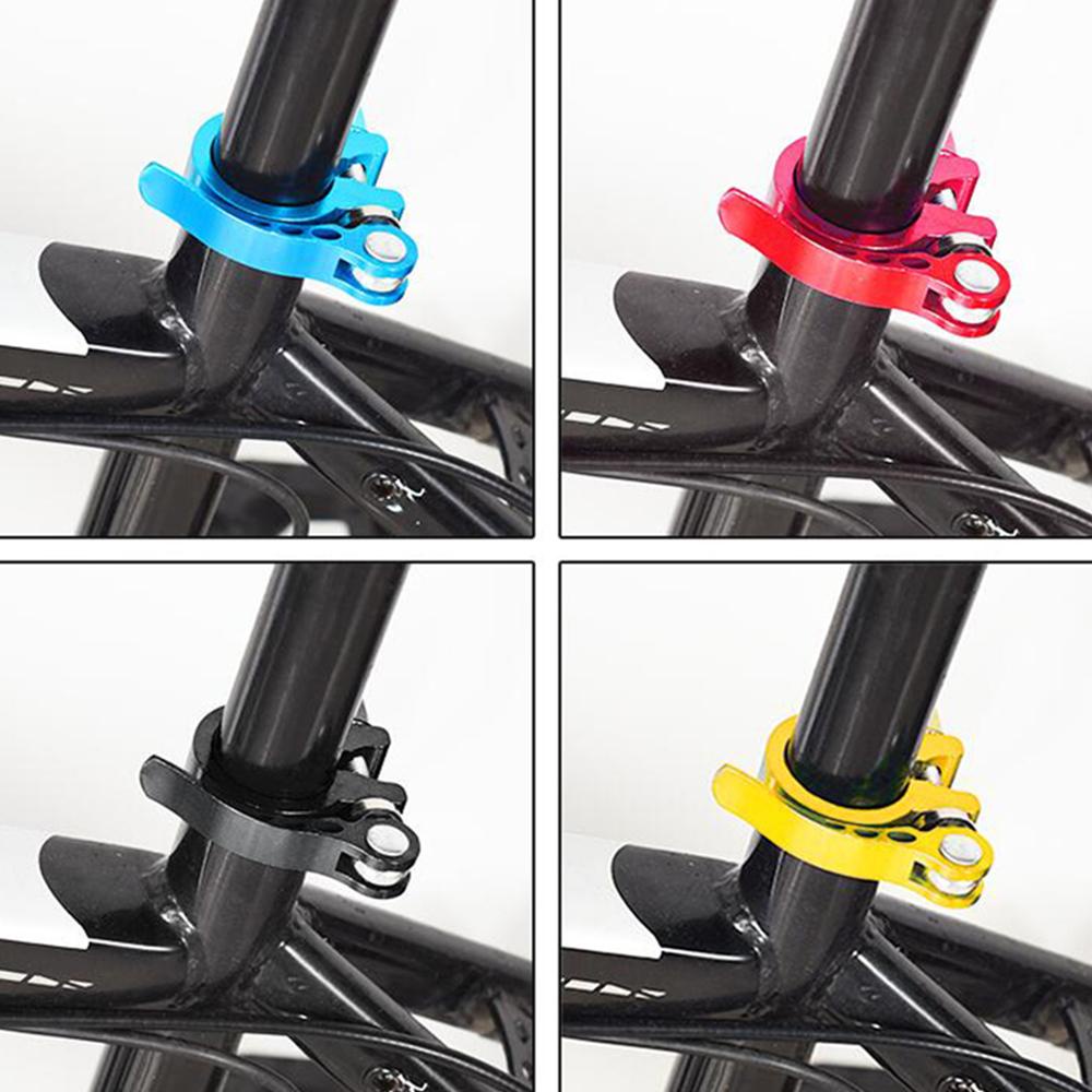 Lanfy Klem Seatpost Sepeda Jalan Ultralight 28.6/31.8/34.9mm Suku Cadang Pelepas Cepat Aluminium Alloy Penjepit Tiang Kursi
