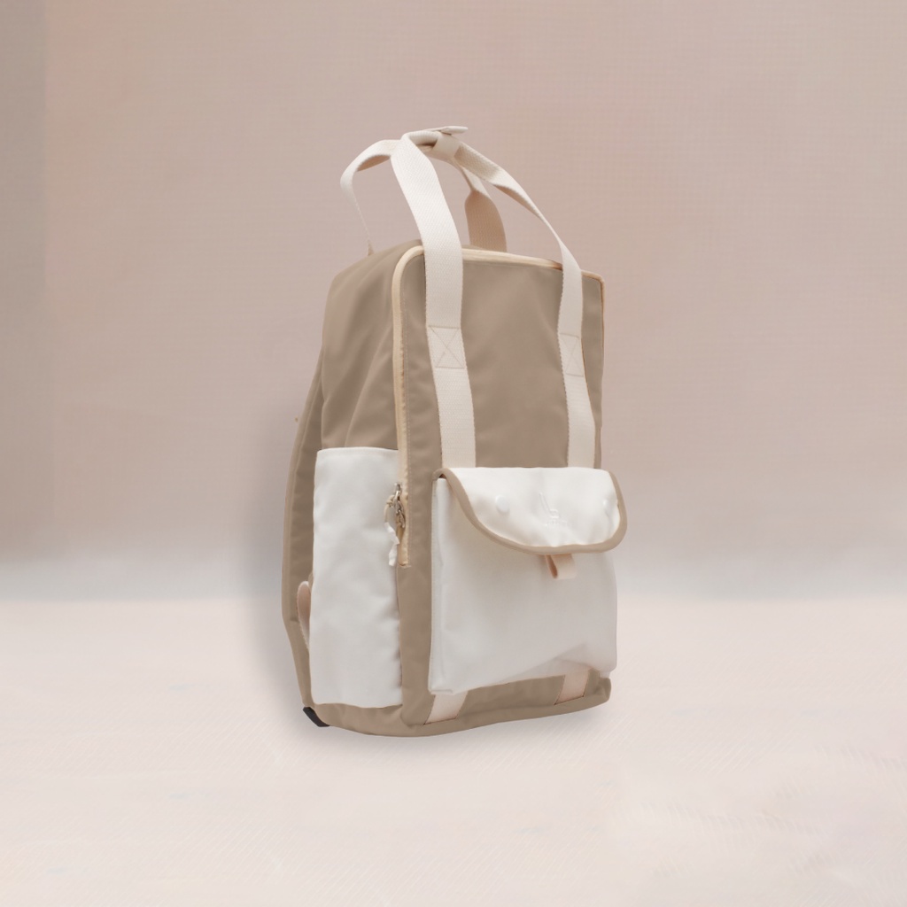 YEPPO LATTE |MNM X LAZZARDI| Tas Ransel Punggung Wanita Backpack Tas Jinjing ORIGINAL - FREE RAINCOVER