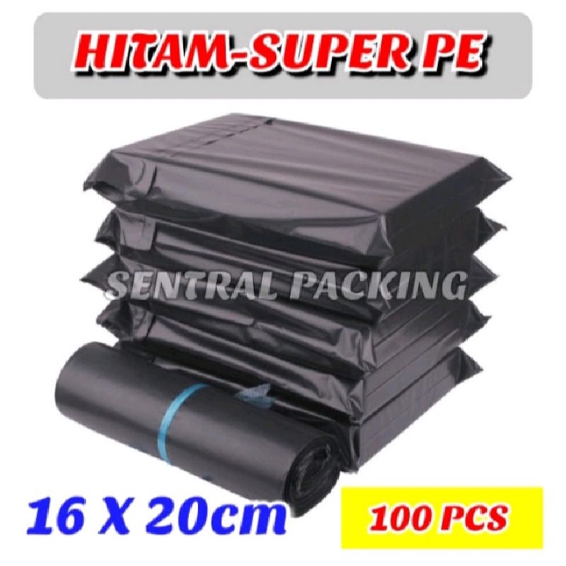 

PLASTIK POLYMAILER LDPE( SUPER GLOSSY) 16× 20cm, 15×25cm, 20×30cm / pack isi 100pcs