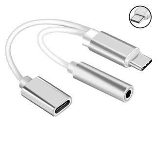 USB Type-C To 3.5mm Jack Audio Splitter Converter Adapter Cable