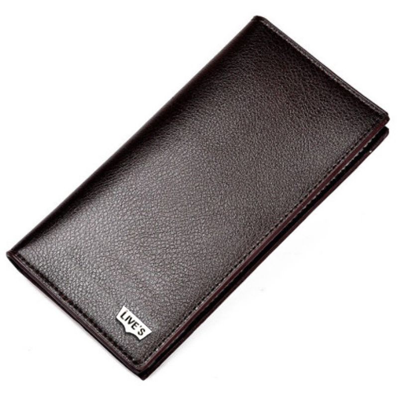 BIG SALE!! Dompet Pria 6555 Dompet Panjang Kulit Sintetis Basic Style