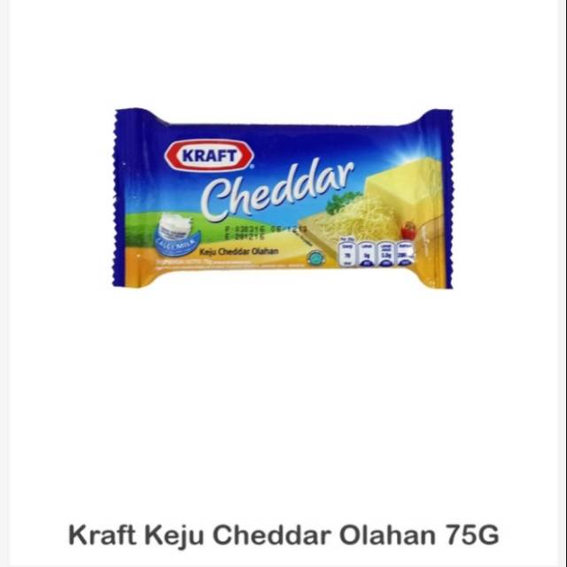 

Kraft keju cheddar 75G