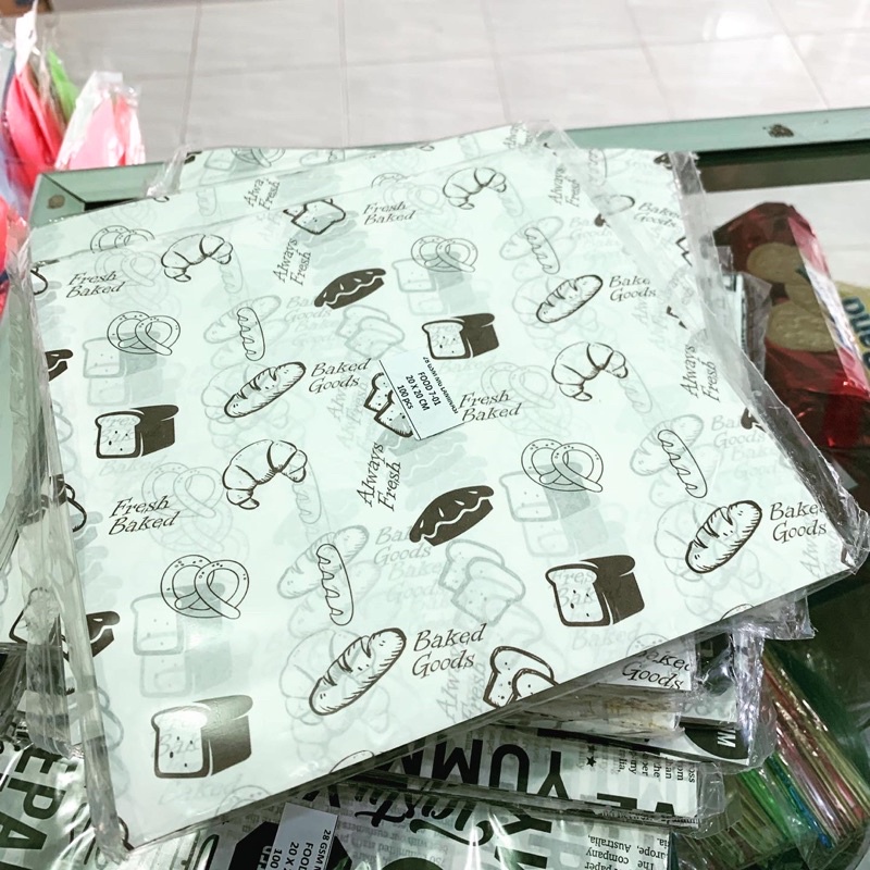 

Wax Paper / kertas bento cake / kertas kue / kertas motif kue bento cake korea