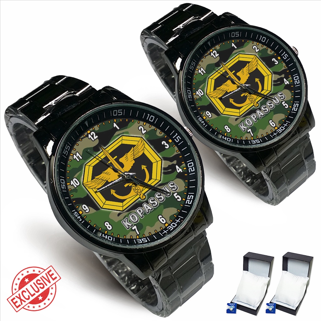 Jam Tangan Rantai Couple KOMANDO PASUKAN KHUSUS 01 (Limited Edition)