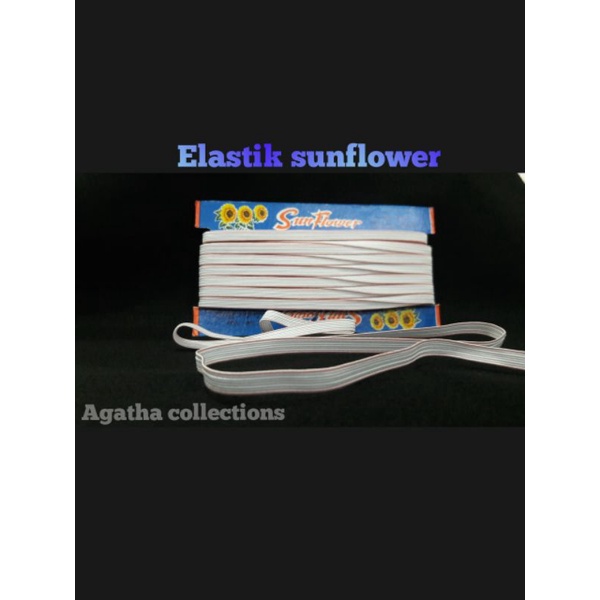 Grosir Elastis kecil sun flower Elastis 7mm per rol