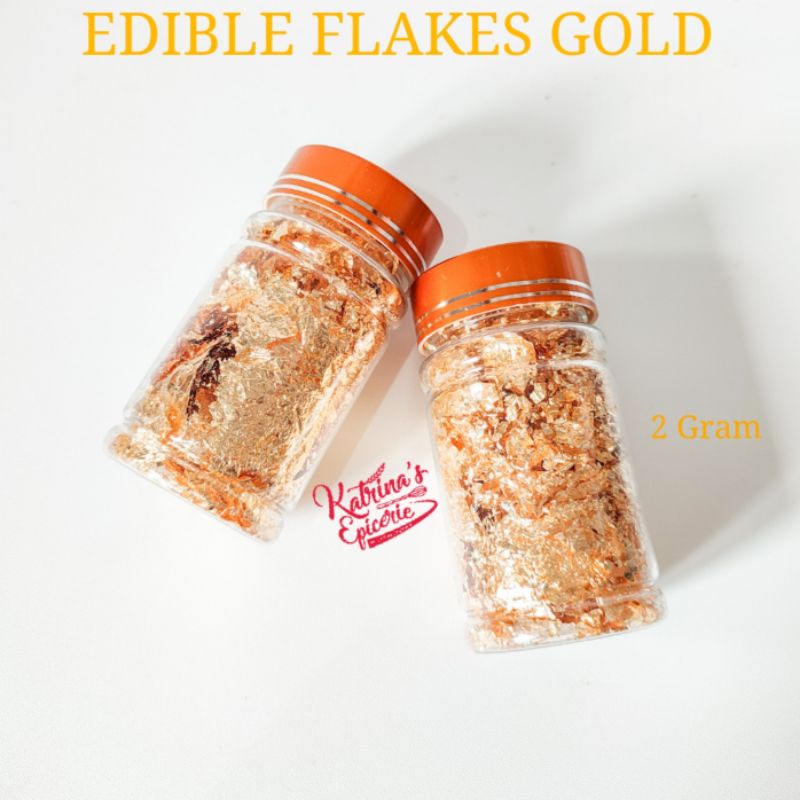 

Edible Gold Flakes Leafs 2 Gram Cake Dekorasi Hiasan Emas Bisa Dimakan