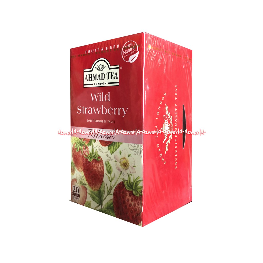 Ahmad Tea Fruit &amp; Herbs Infuision Wild Strawberry 20foil Teh Rasa Buah Stroberi Ahmadtea