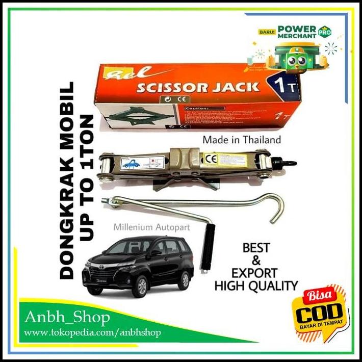 Scissor Jack Rel Dongkrak Mobil 1 T Avanza Brio Dongkrak Jembatan Ulir