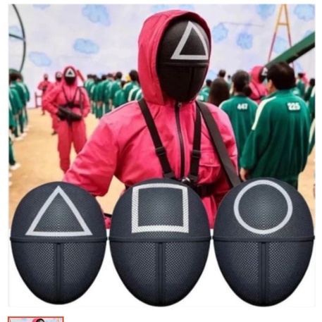TOPENG Squid Game Mask TOPENG ANAK SQUID GAME