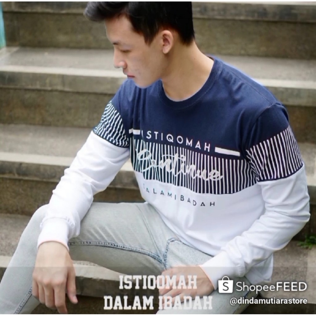 KAOS DAKWAH ALZARA | KAOS DISTRO MUSLIM | KAOS DAKWAH ISLAMI | KAOS LENGAN PANJANG | ISTIQOMAH 001