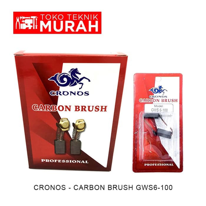 Cronos Carbon Brush CBGWS6-100 Borstel CB GWS 6100 Isi 10 Pasang Arang