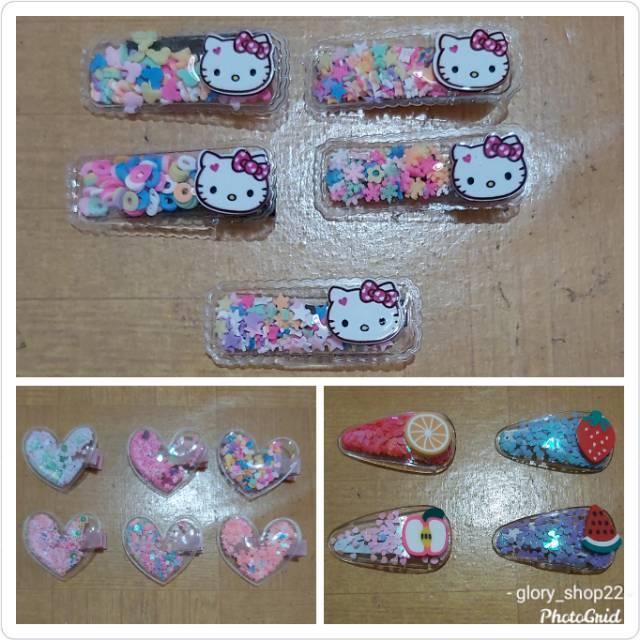 Jepit rambut/jepit transparan/jepit rambut anak/pita rambut/aksesoris rambut/aksesoris rambut anak