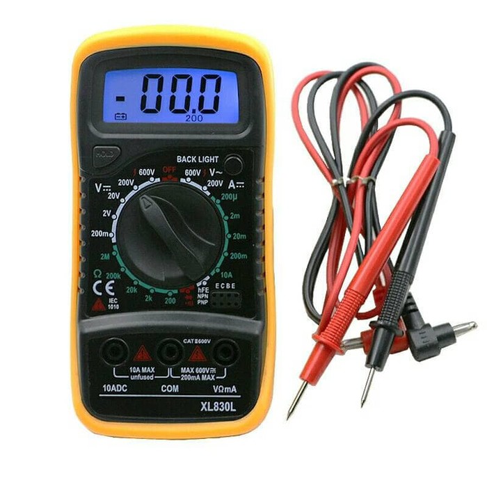 Pengukur Multimeter Digital with Led LCD Backlight Avometer Multitester