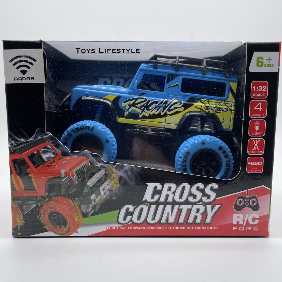 Mainan Mobil Remote Control Anak RC Jeep Cross Country 2WD 1:32