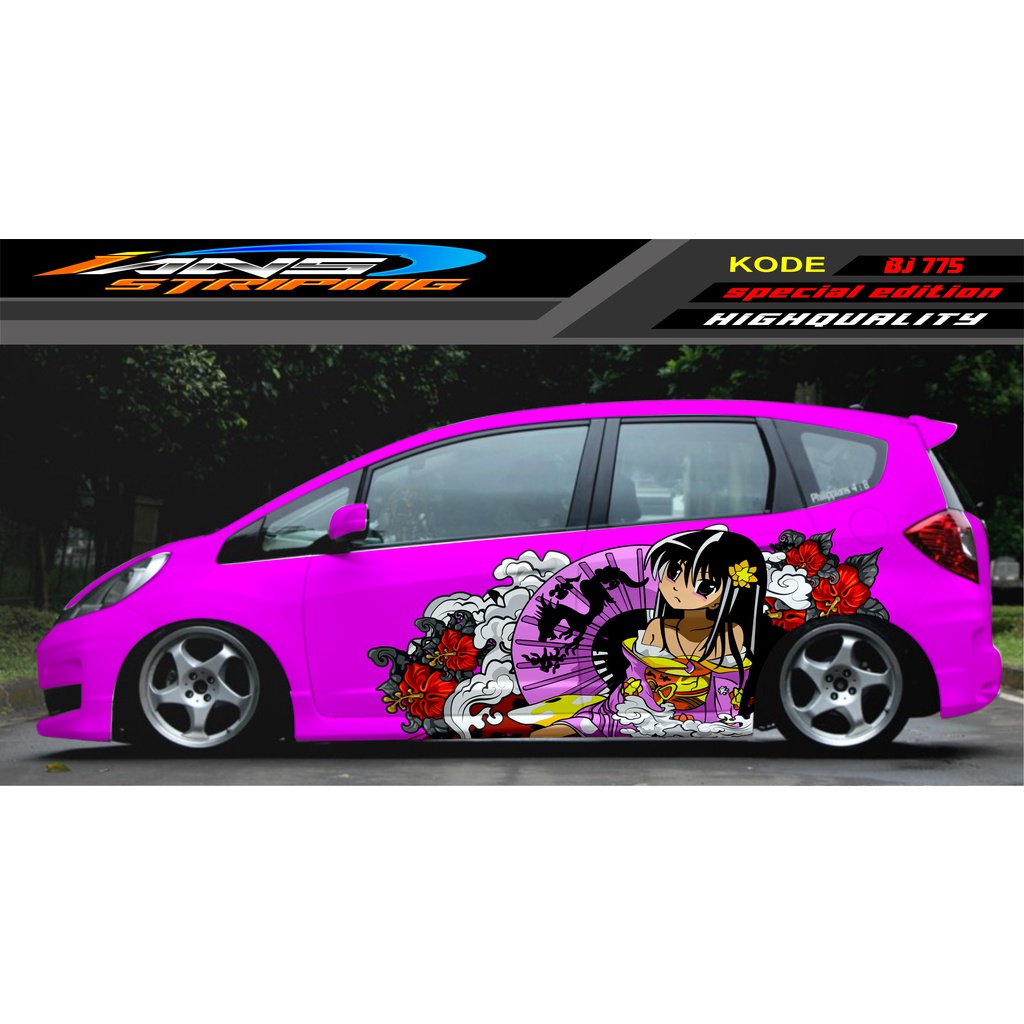 STICKER MOBIL JAZZ BRIO AVANZA SIGRA YARIS / STIKER VARIASI MOBIL / MODIF STICKER MOBIL