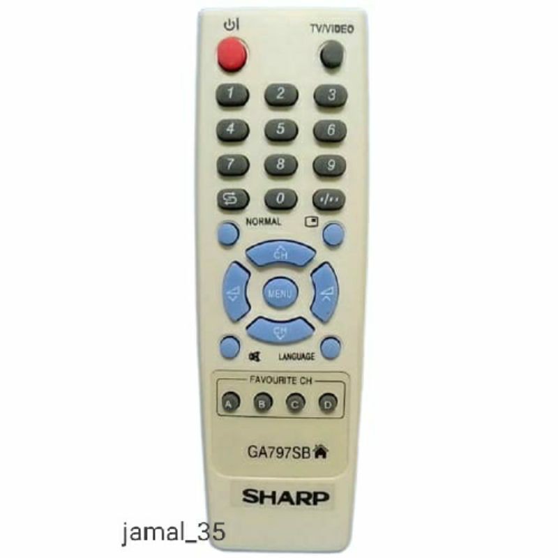 REMOTE REMOT TV SHARP PICOLLO/ALEXANDER/TABUNG/SLIM/FLAT GA797SB
