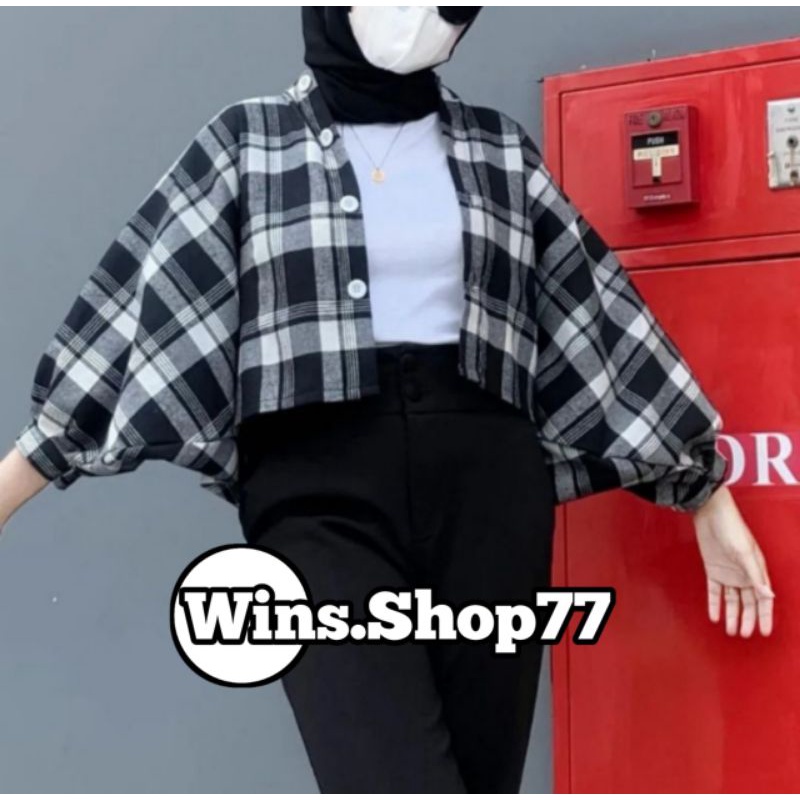 KEMEJA TAMARA | KEMEJA BATWING FLANEL