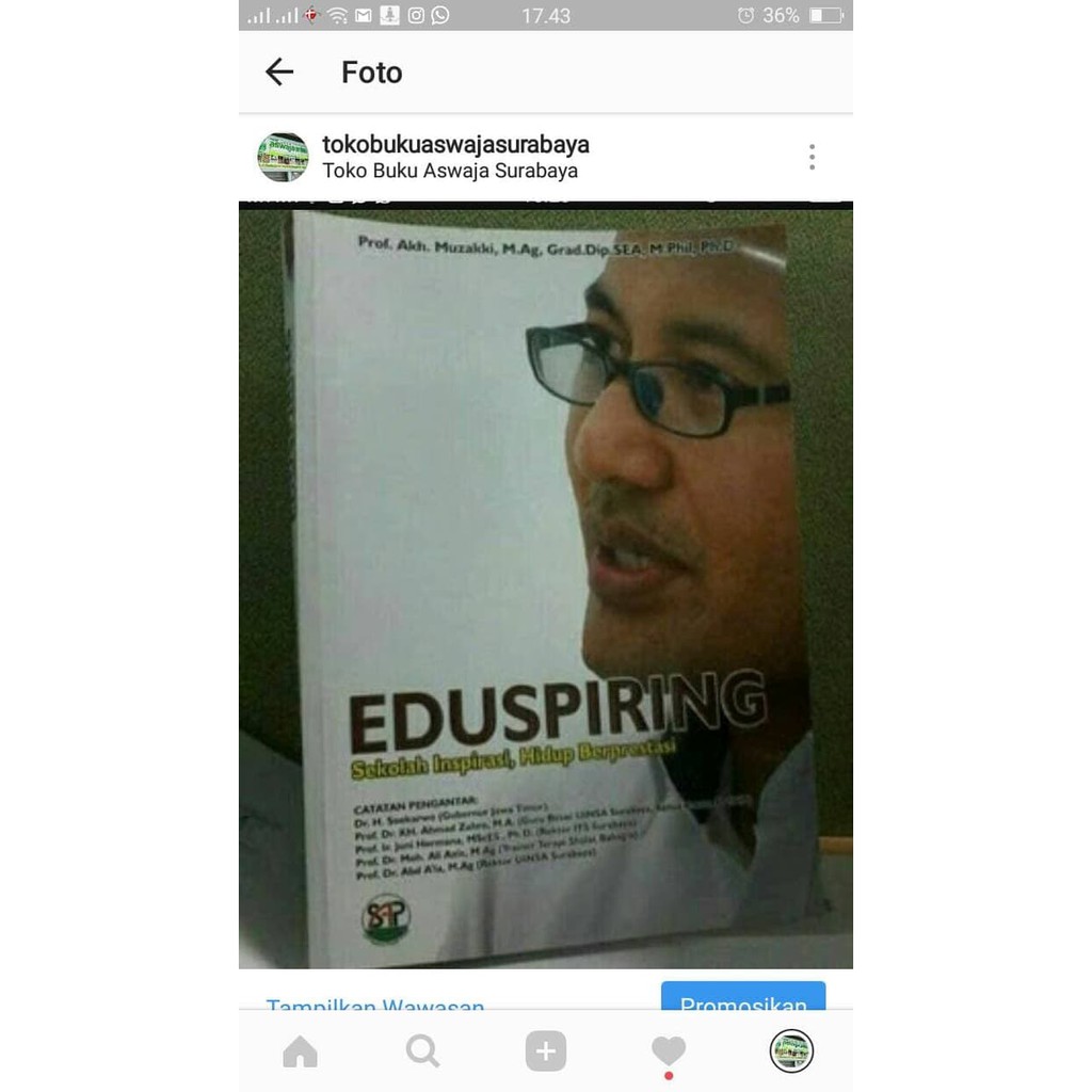 EDUSPIRING: Sekolah Inspirasi- Hidup Berprestasi toko buku aswaja sura baguss