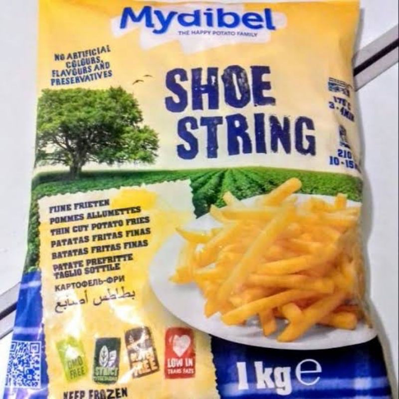 

MYDIBEL Kentang shoestring / french fries / Kentang Goreng Kentang Beku1kg