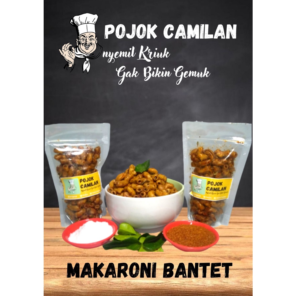 

Makaroni Bantat Pedas Daun Jeruk Pojok Camilan Kemasan 80 gr