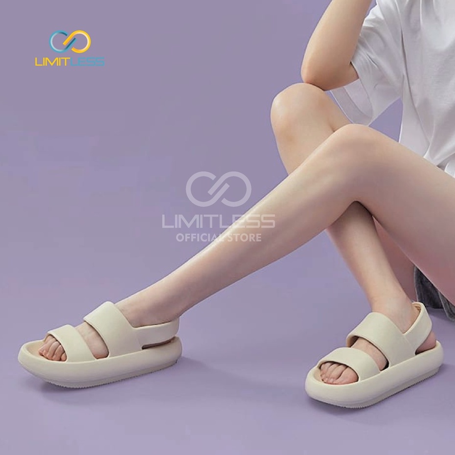 Sepatu Sandal Wanita Wedges Korean Style Sendal Gunung Wanita Limitless Sandal Lalisa Cewe Slip On Outdoor