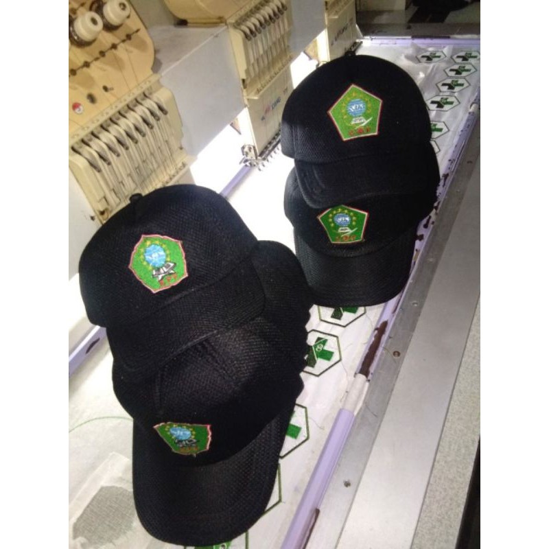 topi doubelmess custom logo nama  topi double mes pake nama logo