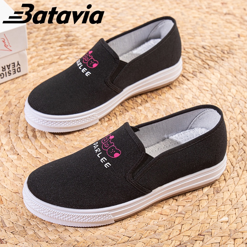 BataviaShoes premium sepatu wanita fashion sepatu wanita sepatu murah slip on sepatu kanvas F16 F17 F18 F19