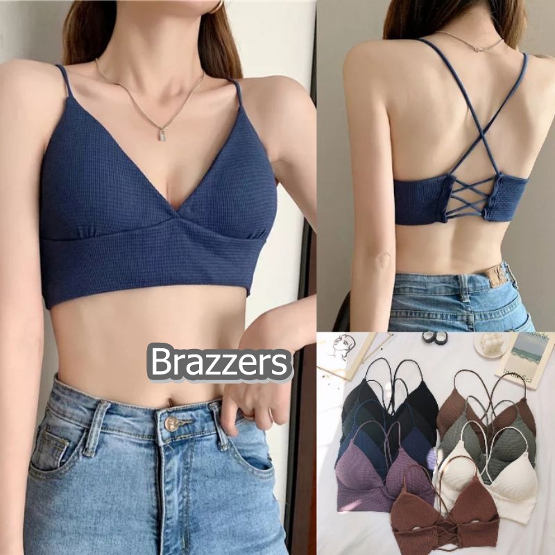 Beha Sport Bra Wanita Sexy Hot Busa Tanpa Kawat Ukuran 32 34 36 38 Tali Kecil Untuk Olahraga Senam G