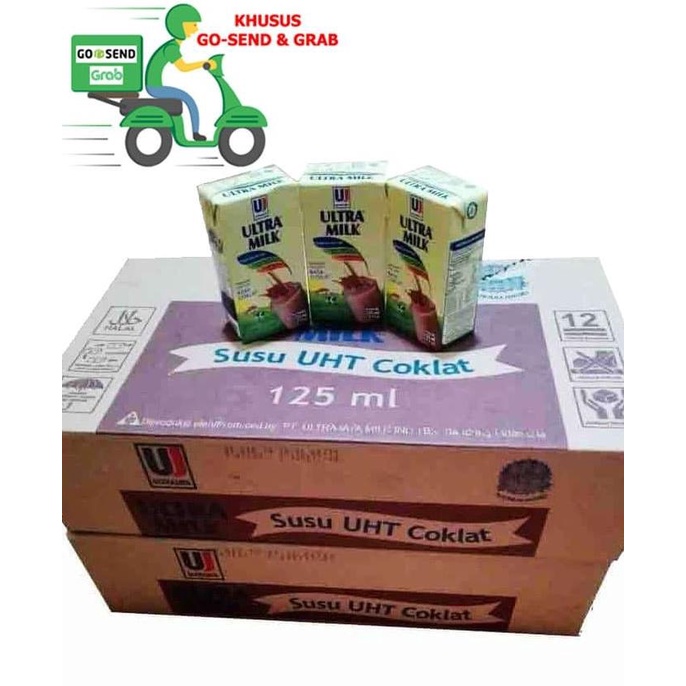 

BISA BAYAR DITEMPAT Susu Ultra Milk Coklat 125 ml 1 karton isi 40 pcs