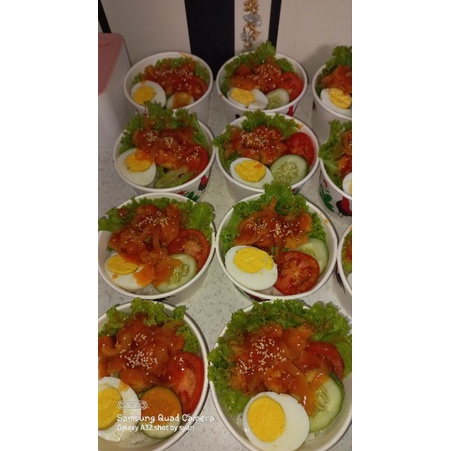 

rice bowl ayam asam manis