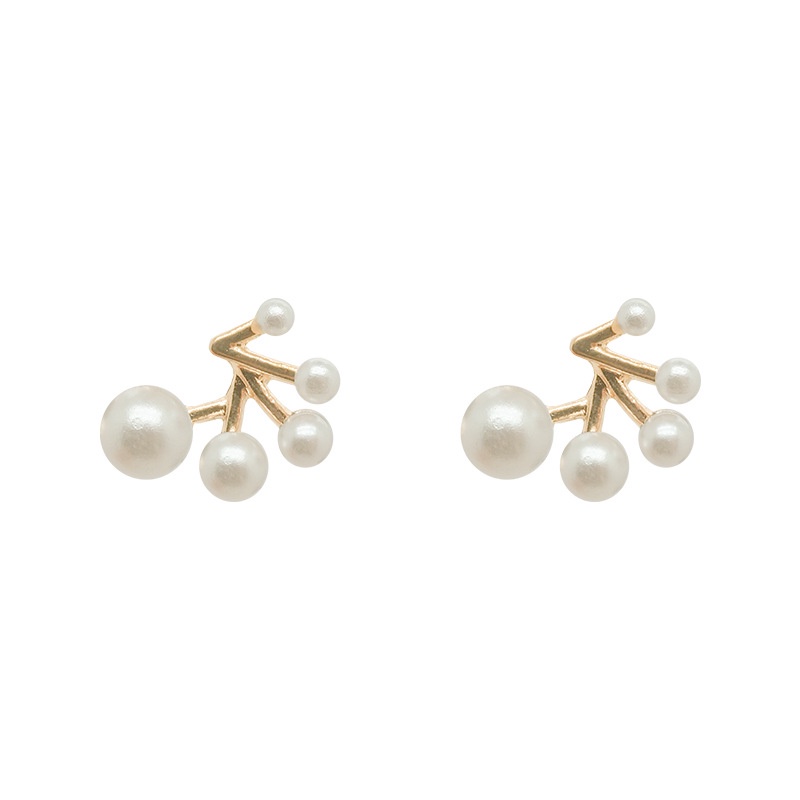 Anting Stud Hias Mutiara Gaya Elegan Untuk Wanita
