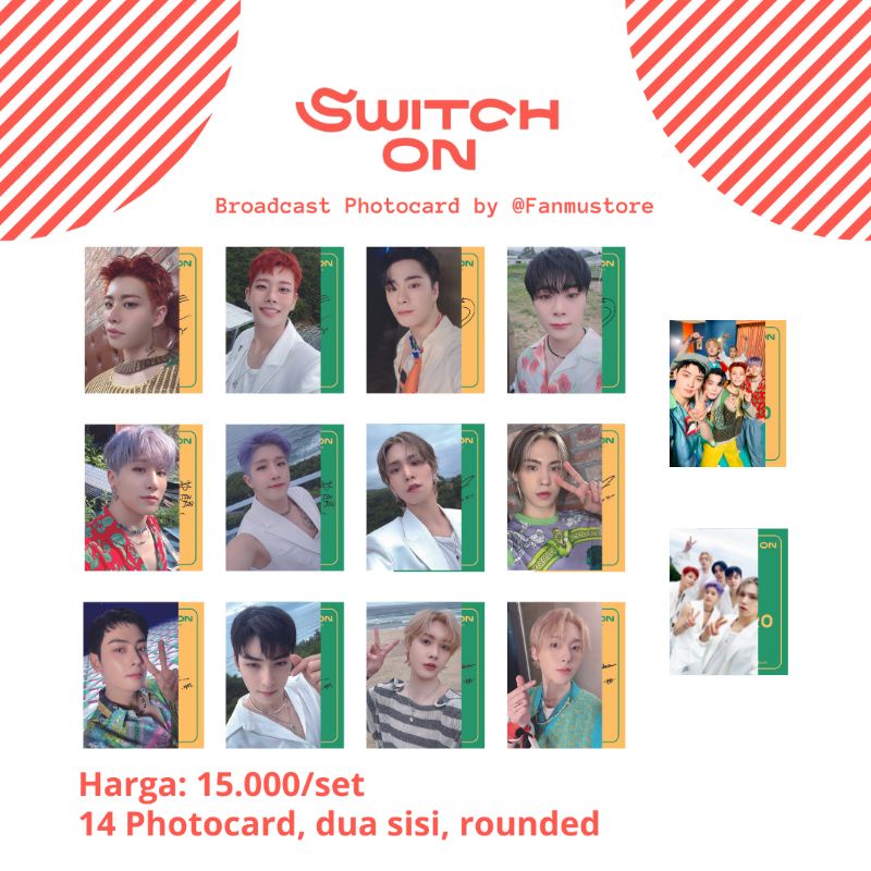 Astro Broadcast Photocard Switch on & Special Photo MJ Jinjin Eunwoo Moonbin Rocky Sanha