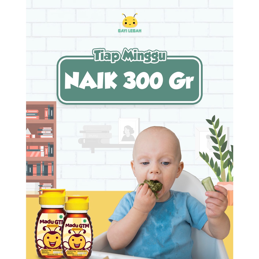 Madu GTM | Madu Anak Bayi | Usia 1 tahun | Original | Penambah Nafsu Makan Anak Bayi Gerakan Tutup Mulut