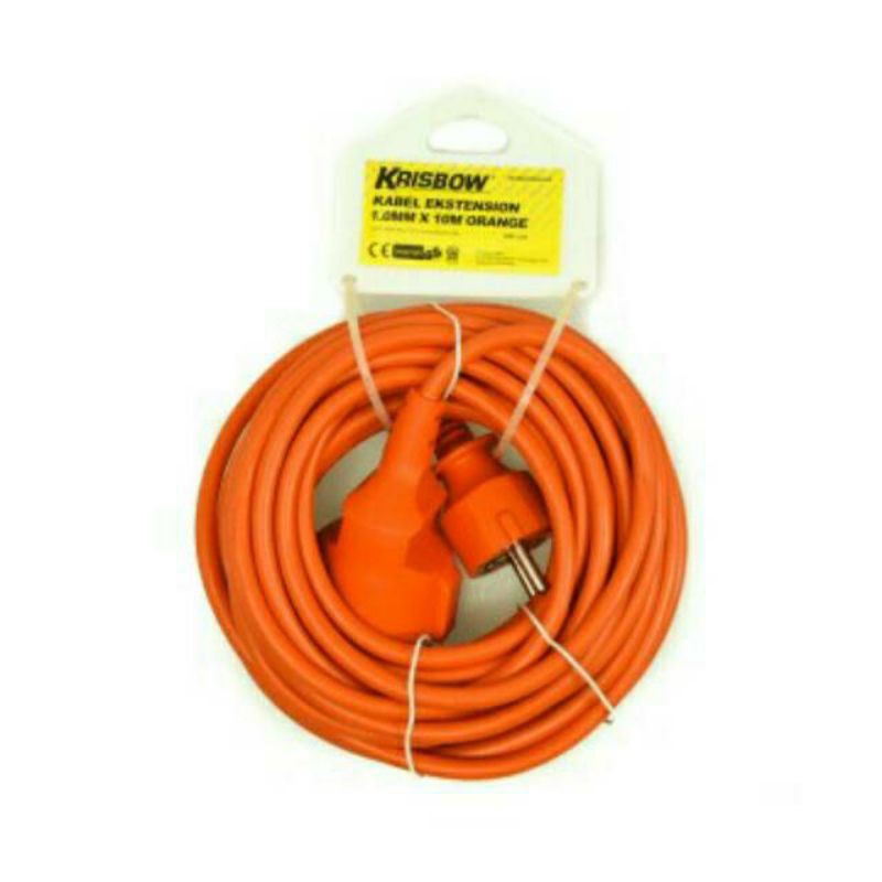 Krisbow Kabel Ekstensi 10m Kabel Panjang 10 m Stop Kontak Cable Extension