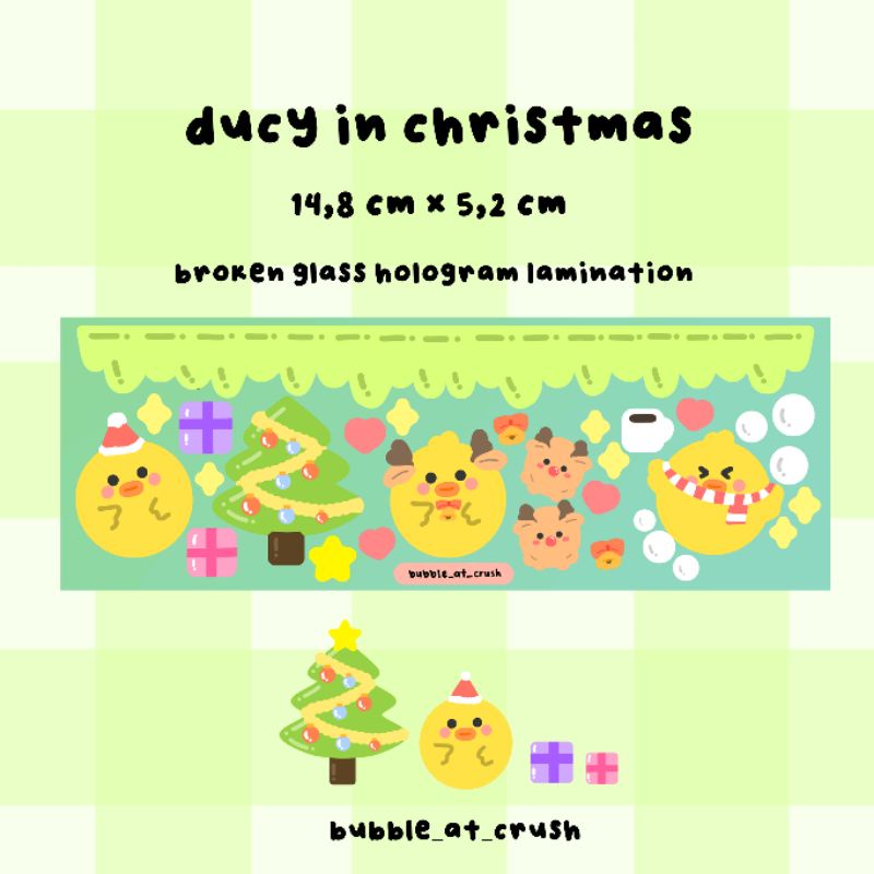 

(bubble_at_crush) ducy in christmas stickers sheet kiss cut