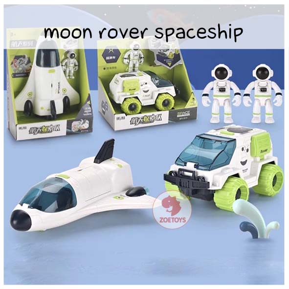 Zoetoys Moon Rover Spaceship | Astronaut Space Shuttle Aerospace Rocket Toys Pretend Play | mainan luar angkasa rocket mobil2an Astronot Edutoys | Cari Kado Natal