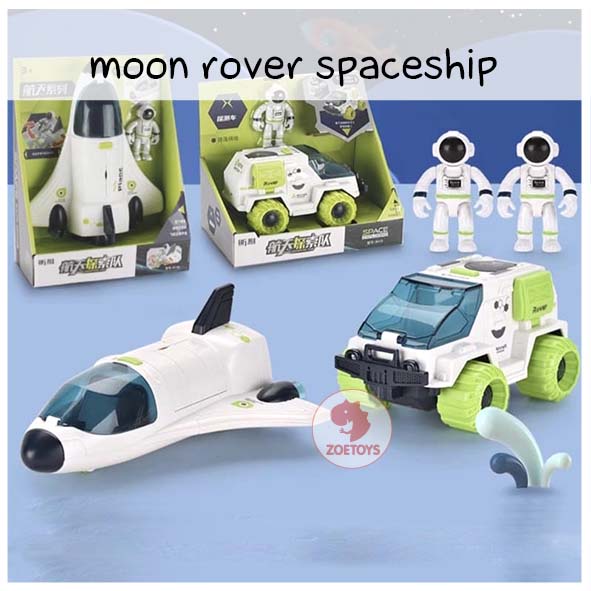 Zoetoys Moon Rover Spaceship | Astronaut Space Shuttle Aerospace Rocket Toys Pretend Play | mainan luar angkasa rocket mobil2an Astronot Edutoys | Cari Kado Natal