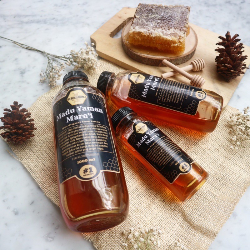 

Madu Yaman Mara'i raw honey, 100% murni. (Marai/Maro'i/Maroi/Multiflora/MARAI)